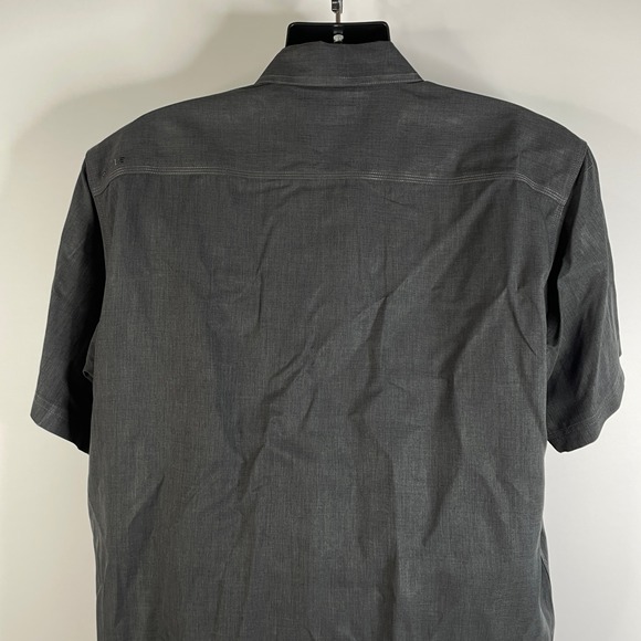 ORVIS Mens Dark Gray Short Sleeve Button Up Shirt XL Polyester Outdoor Casual - Picture 12 of 16